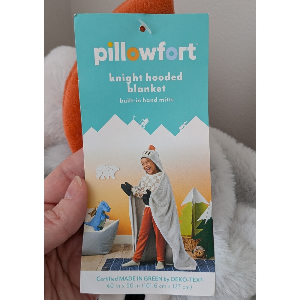 Pillowfort Knight Hooded Blanket NWT One Size